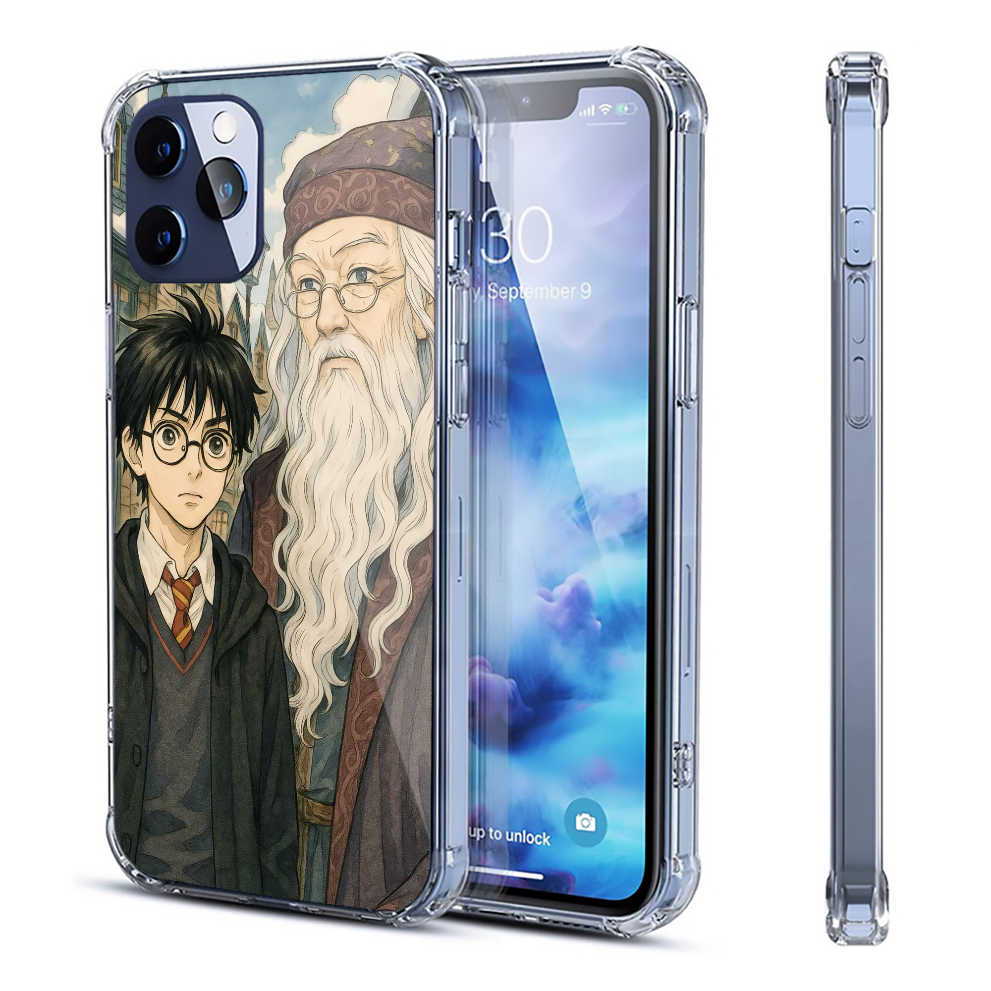 （画像用） Harry Potter ハリー・ポッターシリーズ 【iPhone 12シリーズ対応】透明スマホケース（クリアソフトケース）